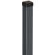Poste de acero galvanizado para empotrar - 215cm de altura - color antracita - X-METAL