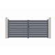 Portón batiente de aluminio SPACE 300x158cm - X-Métal