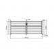 Portón batiente de aluminio SPACE 350x140cm - X-Métal
