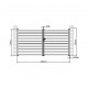 Portón batiente de aluminio SPACE 350x176cm - X-Métal