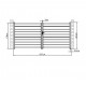 Portón batiente de aluminio SPACE 392x176cm - X-Métal