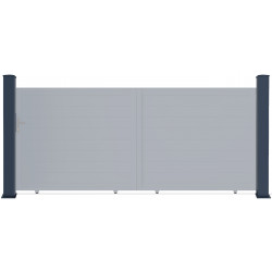 Poste de aluminio para portones y puertas 167cm - X-Metal