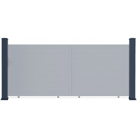 Poste de aluminio para portones y puertas 167cm - X-Metal