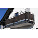 Biombo de resina tejida 1x5m para balcón y valla - 11 colores a elegir - RATTAN ART